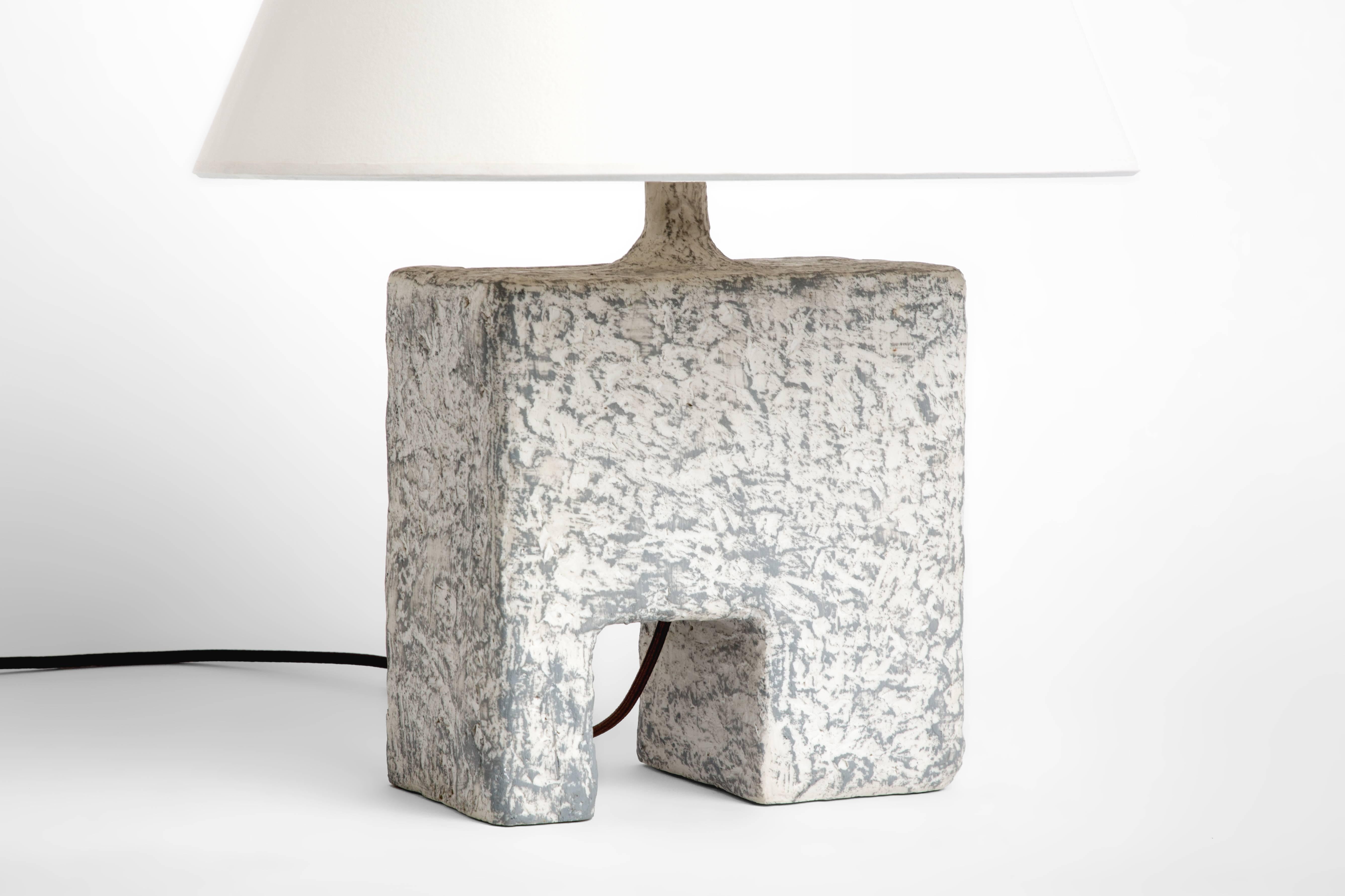 Organic Modern Cast Resin Cubo Table Lamp, Kacper Dolatowski For Sale