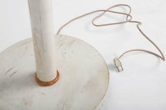 Large Vintage Parchment Floor Lamp
