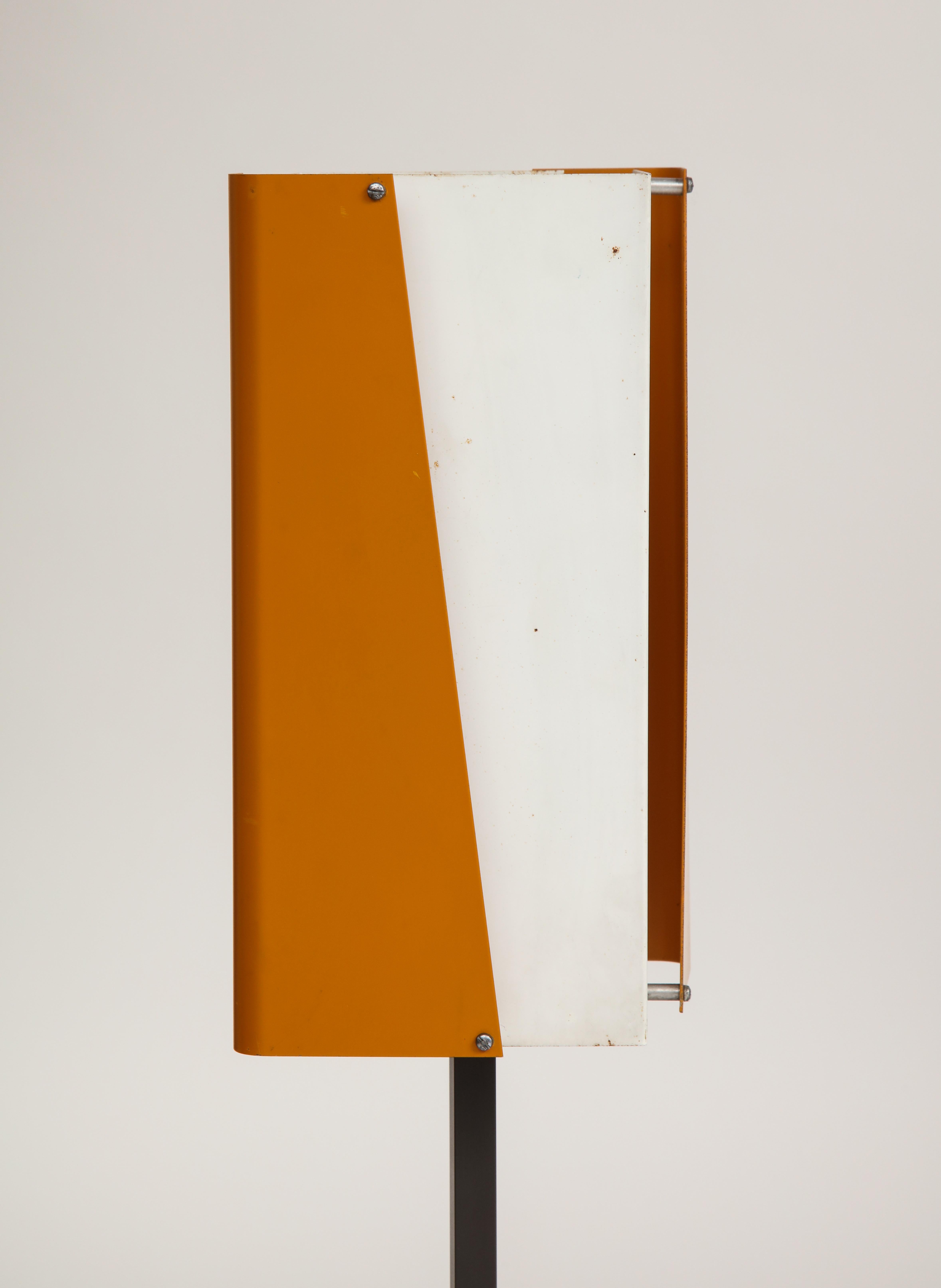 20th Century Orange and White 1960s Lyfa Metal Table Lamp