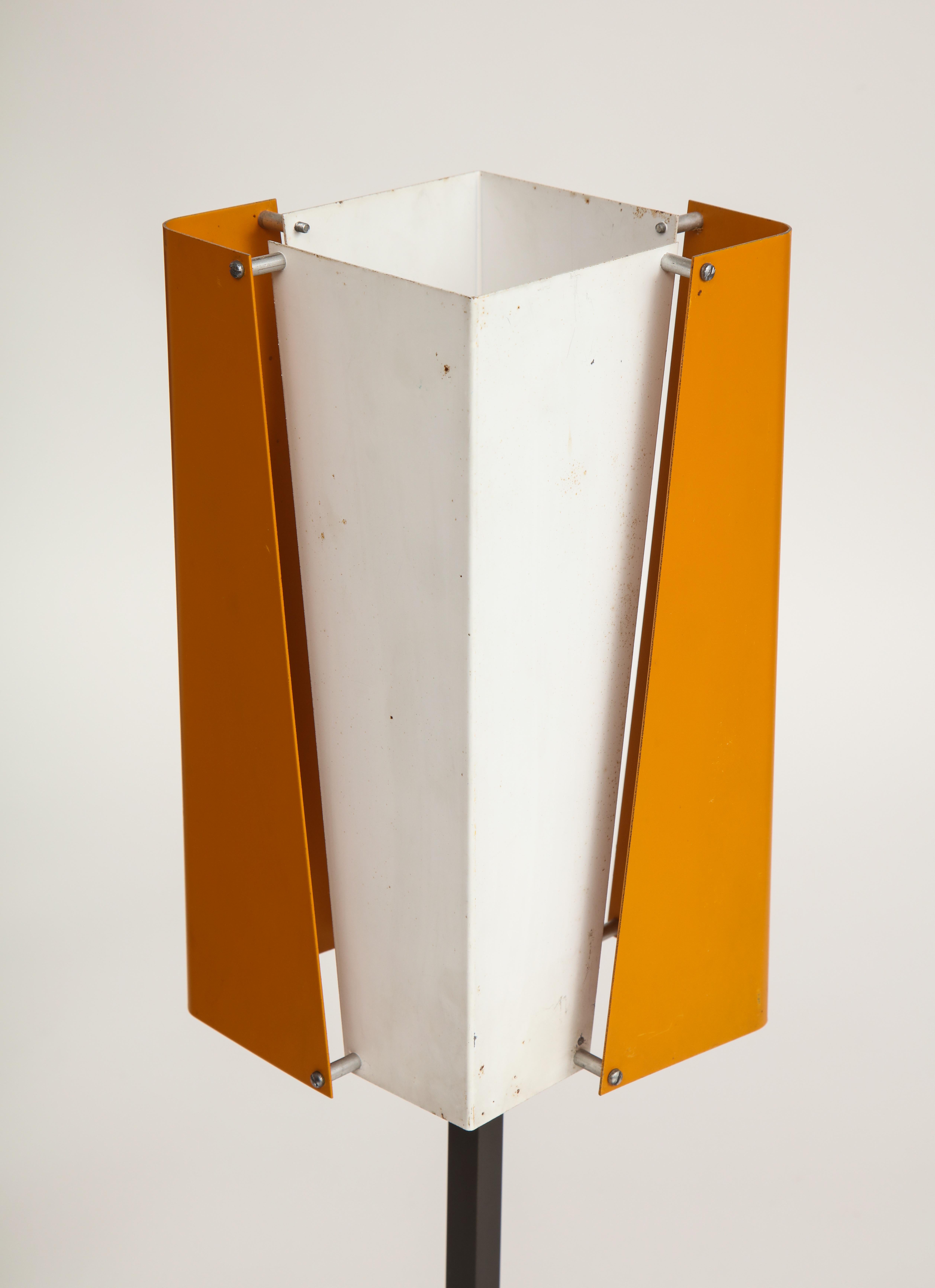 Orange and White 1960s Lyfa Metal Table Lamp 12