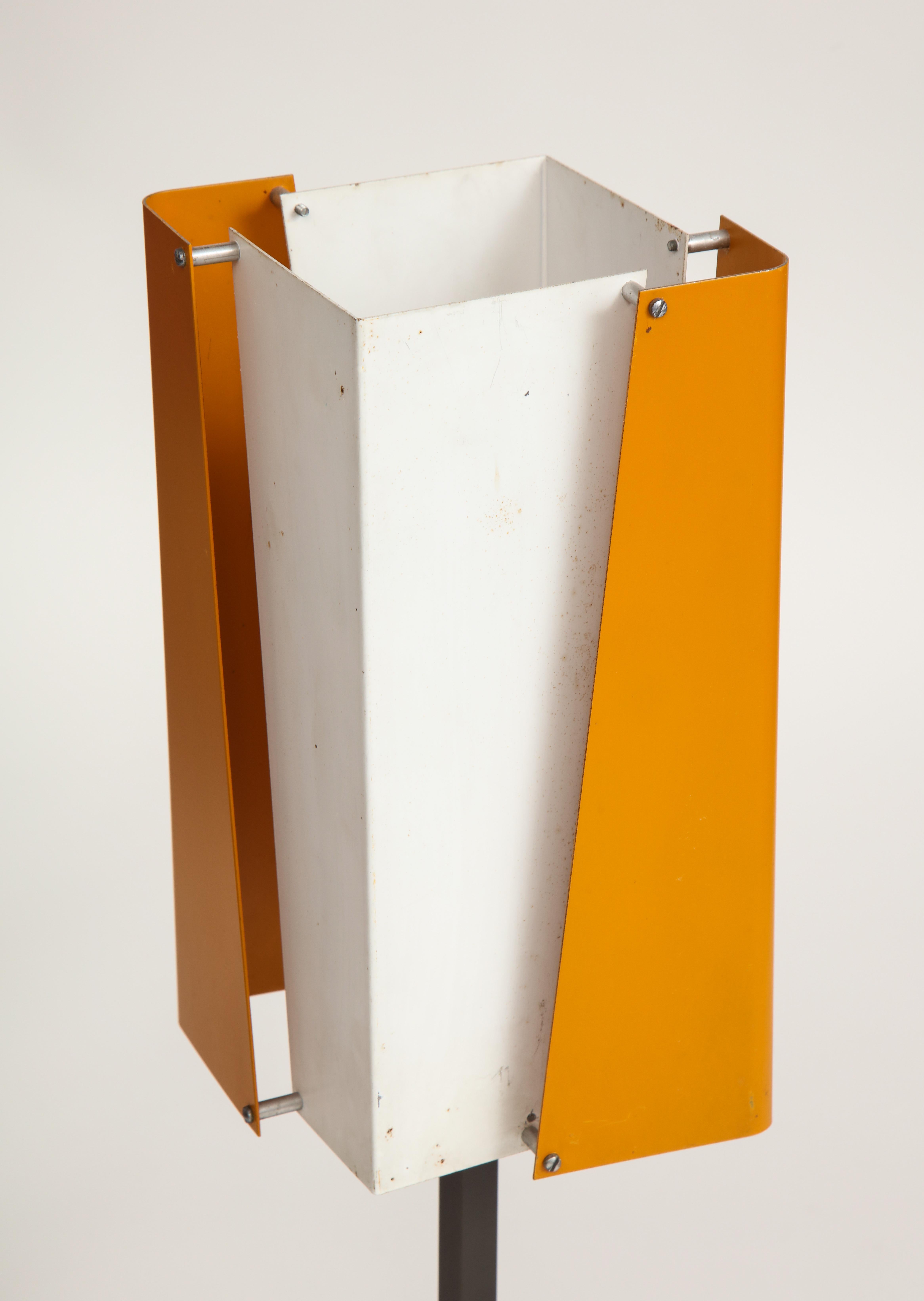 Orange and White 1960s Lyfa Metal Table Lamp 13