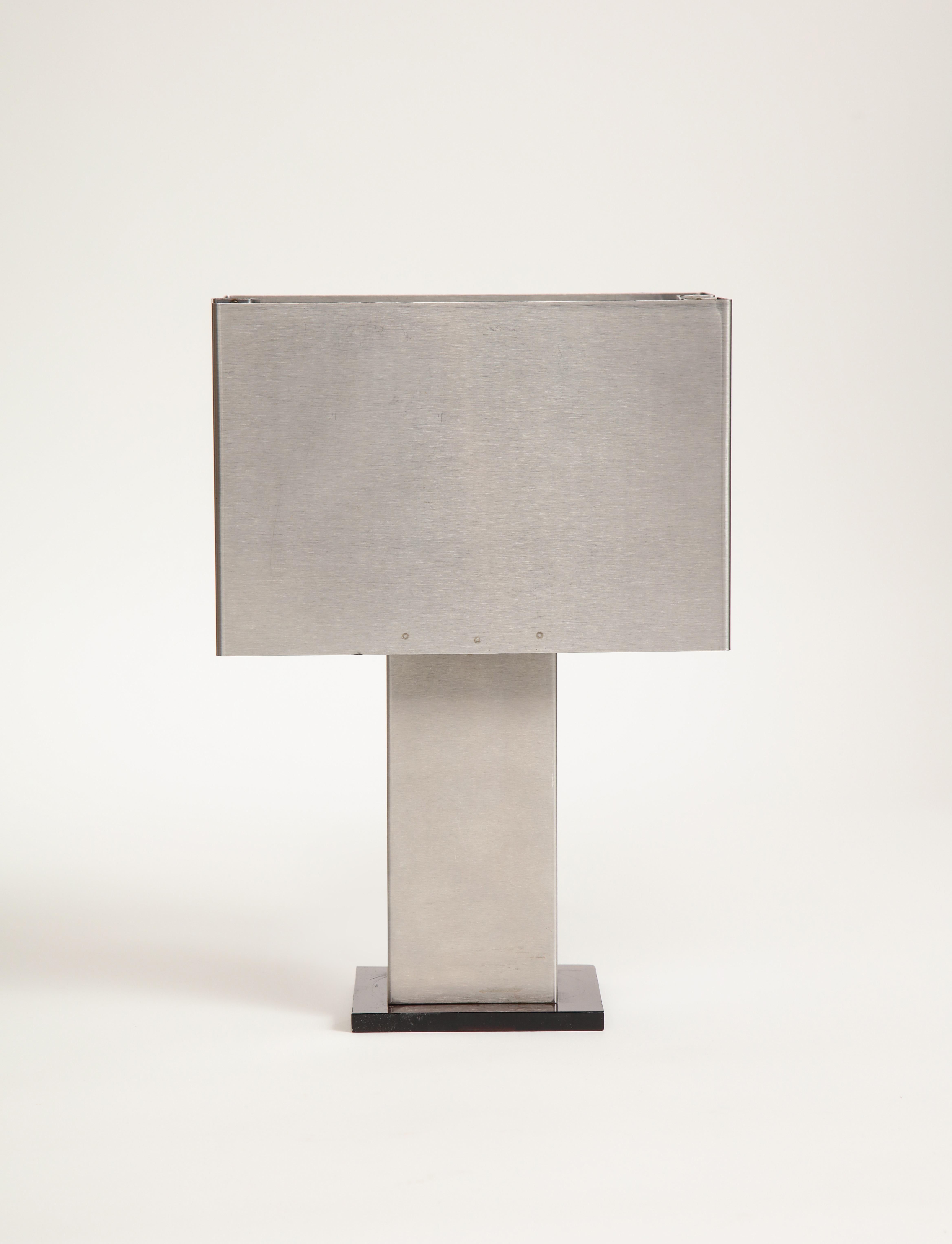 Acrylic Small Modernist Metal Table Lamp