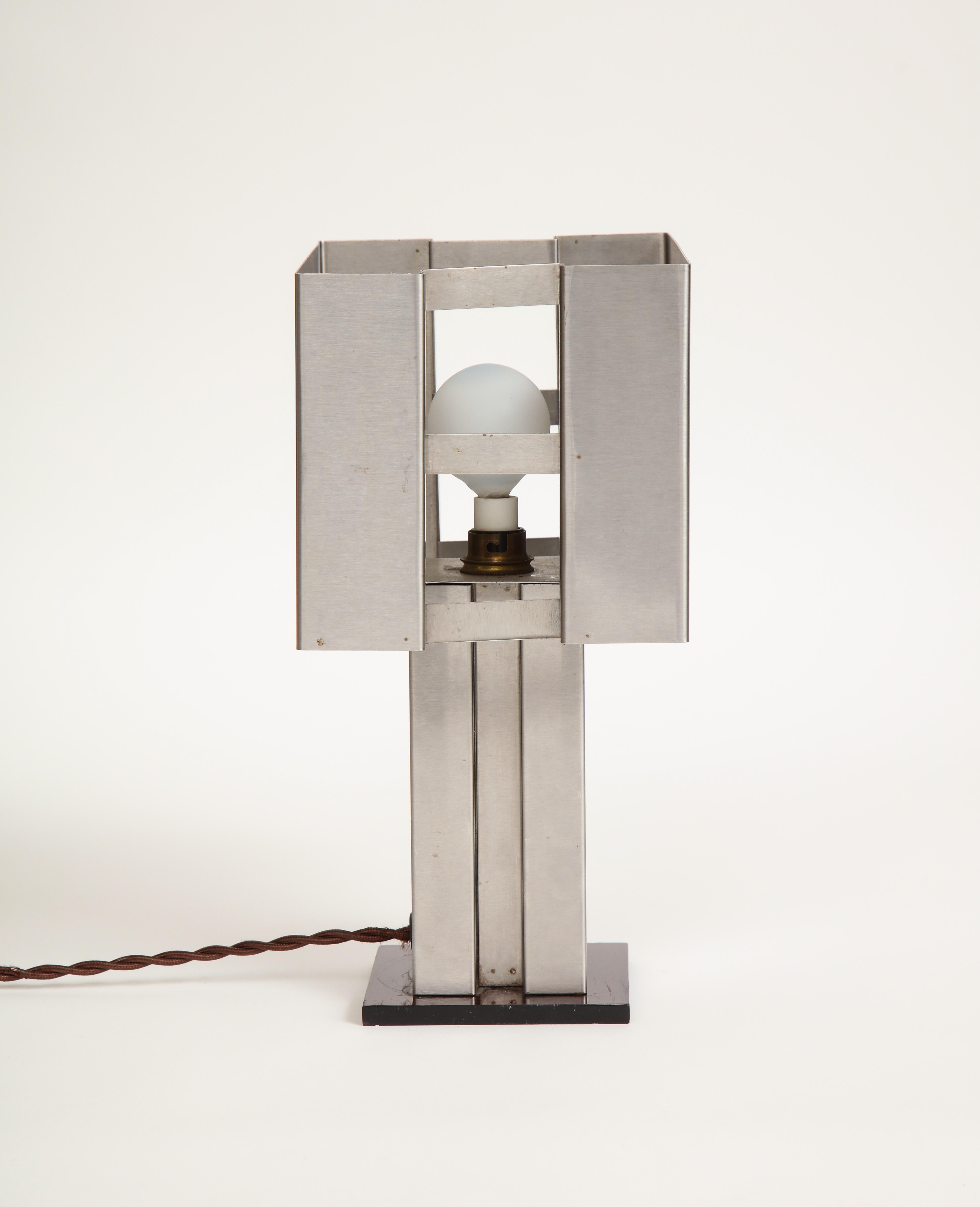 Small Modernist Metal Table Lamp 1