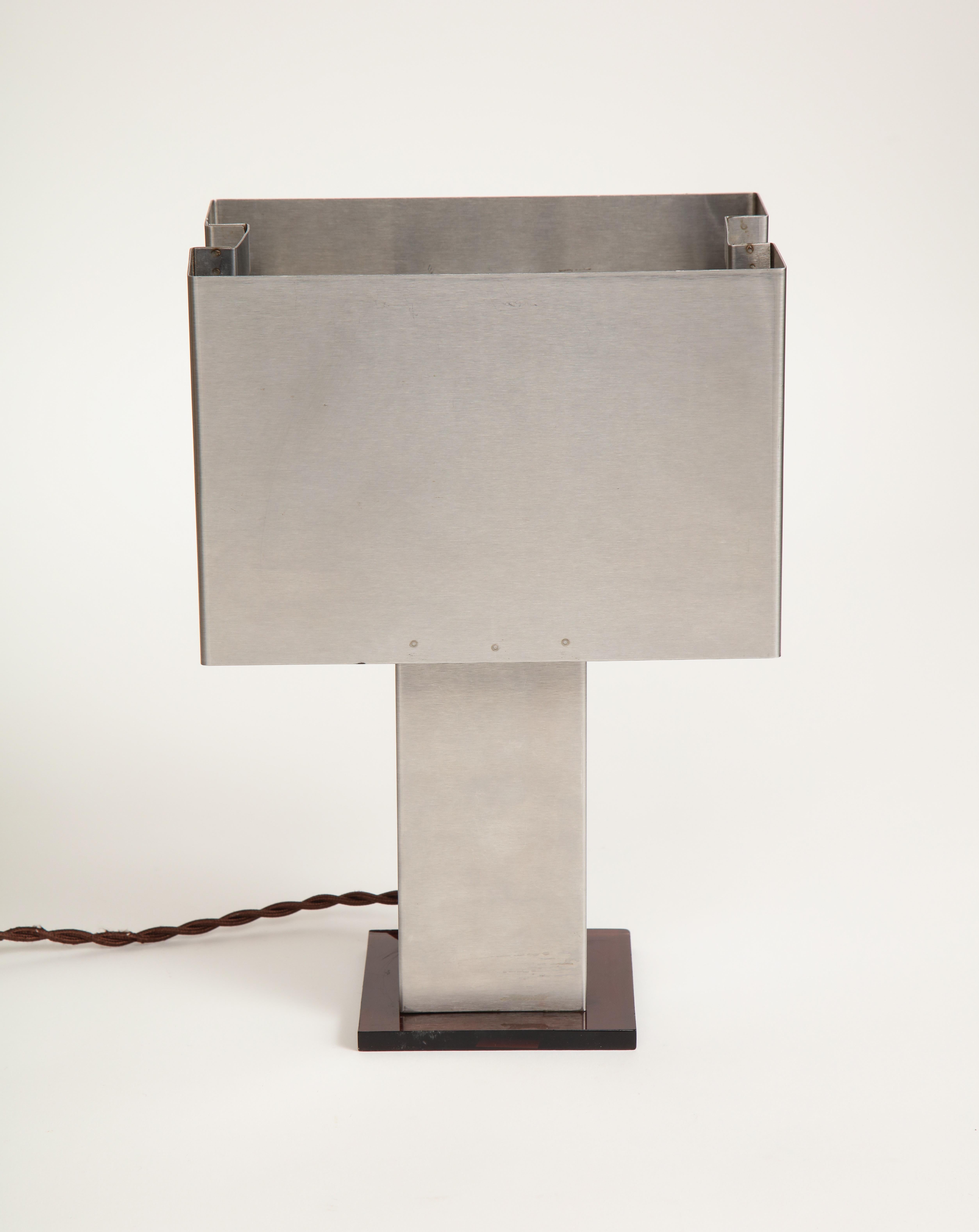 Small Modernist Metal Table Lamp 7