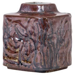 Square Ceramic Vase by Desiree Stentoj, Denmark 1960's