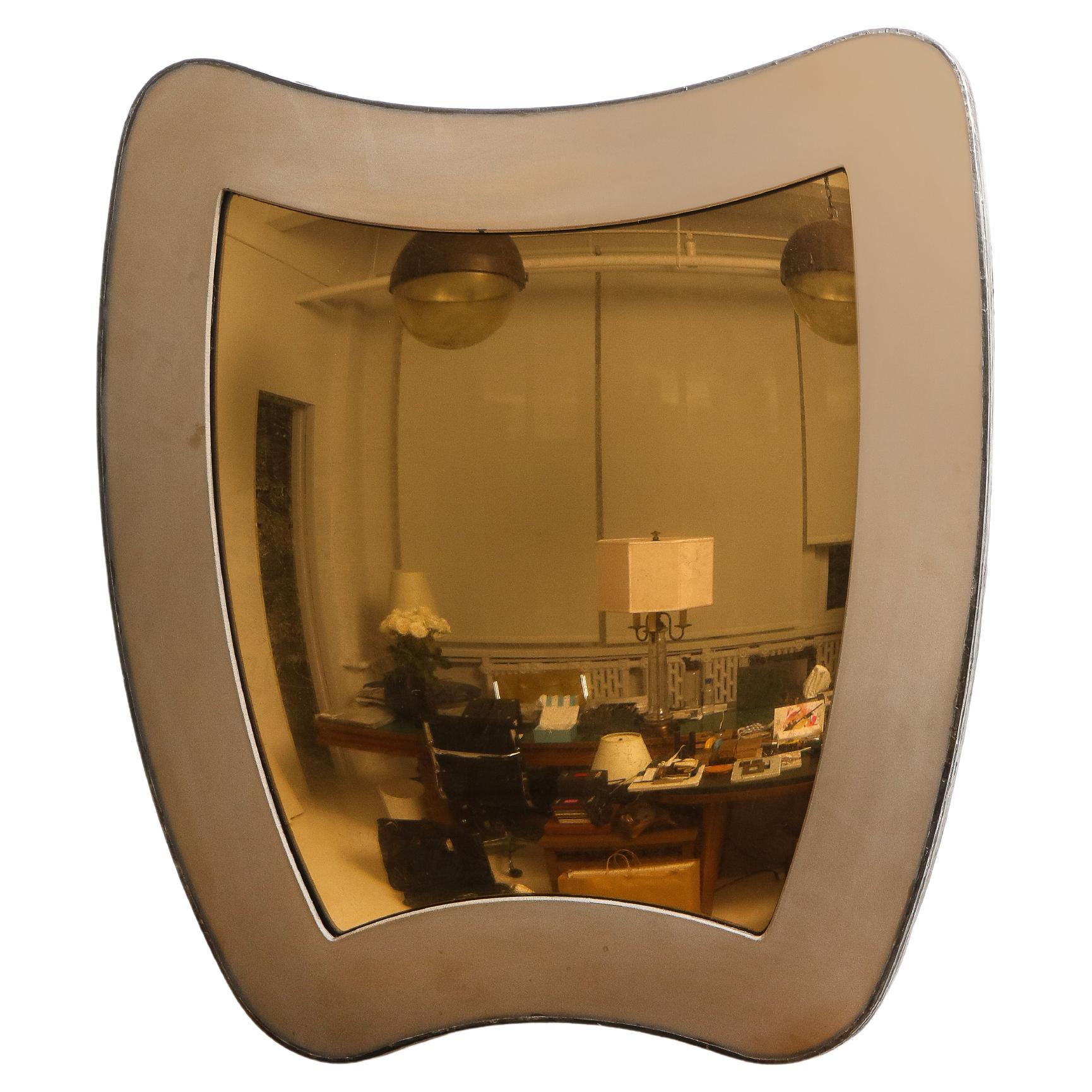 Miroir bouclier en verre bronze de FERRER, États-Unis 2021 en vente