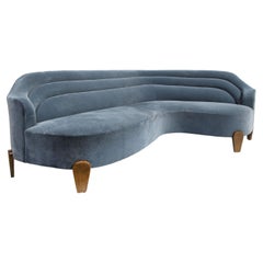 Custom Curved Sofa by FERRER, USA 2023