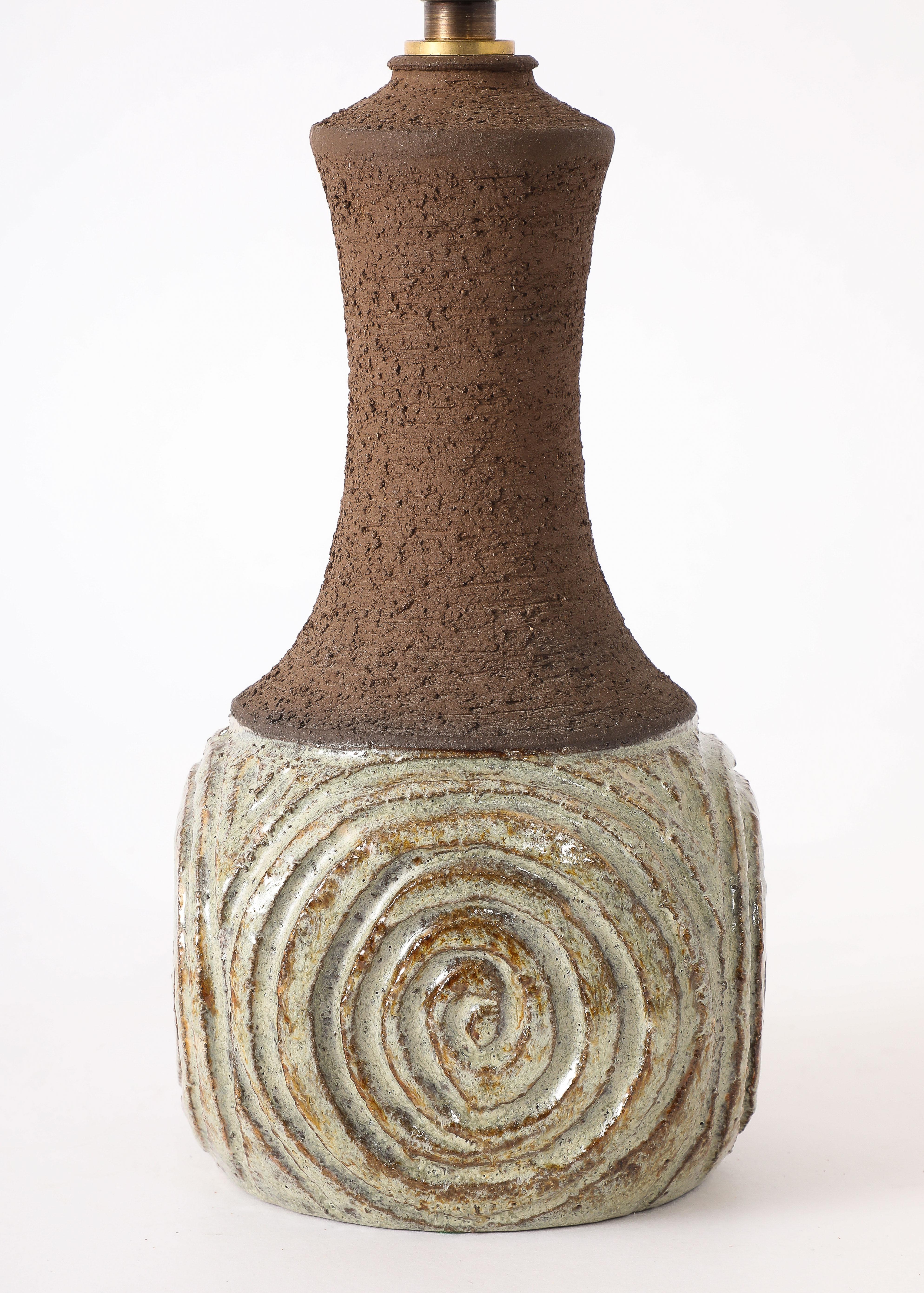 Poterie Lampe danoise en céramique, Danemark, années 1960 en vente