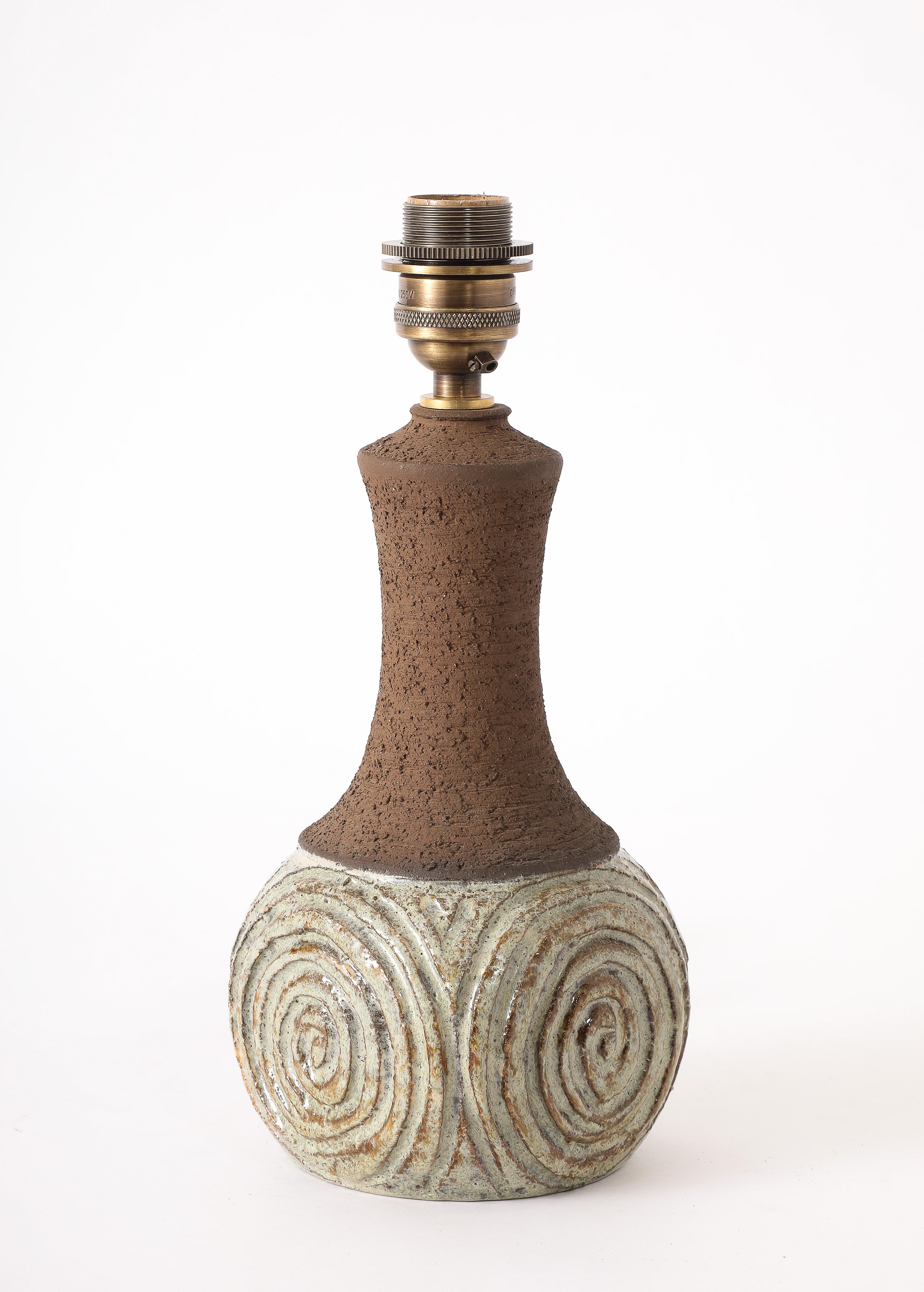Lampe danoise en céramique, Danemark, années 1960 en vente 1