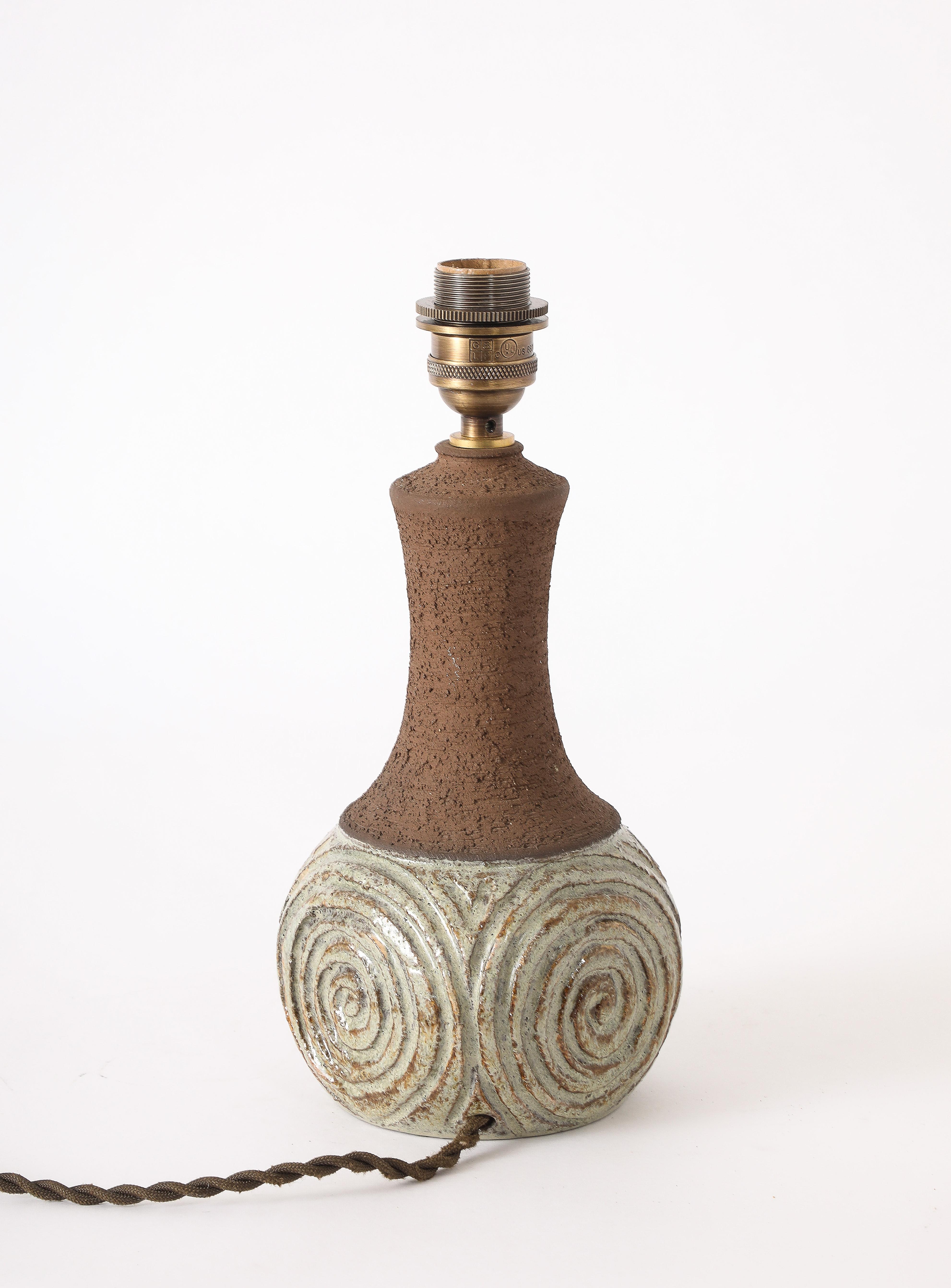 Lampe danoise en céramique, Danemark, années 1960 en vente 5