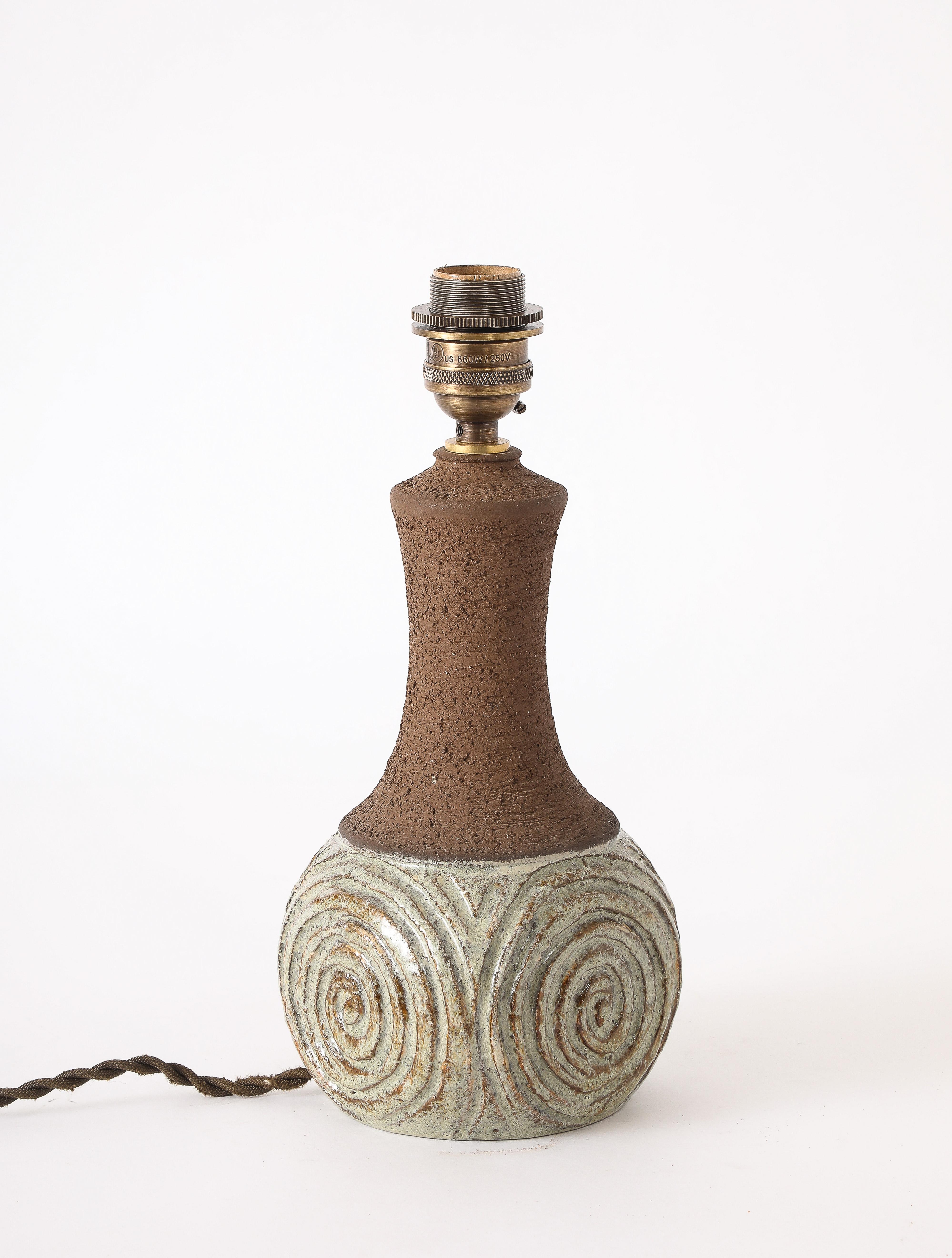 Lampe danoise en céramique, Danemark, années 1960 en vente 4