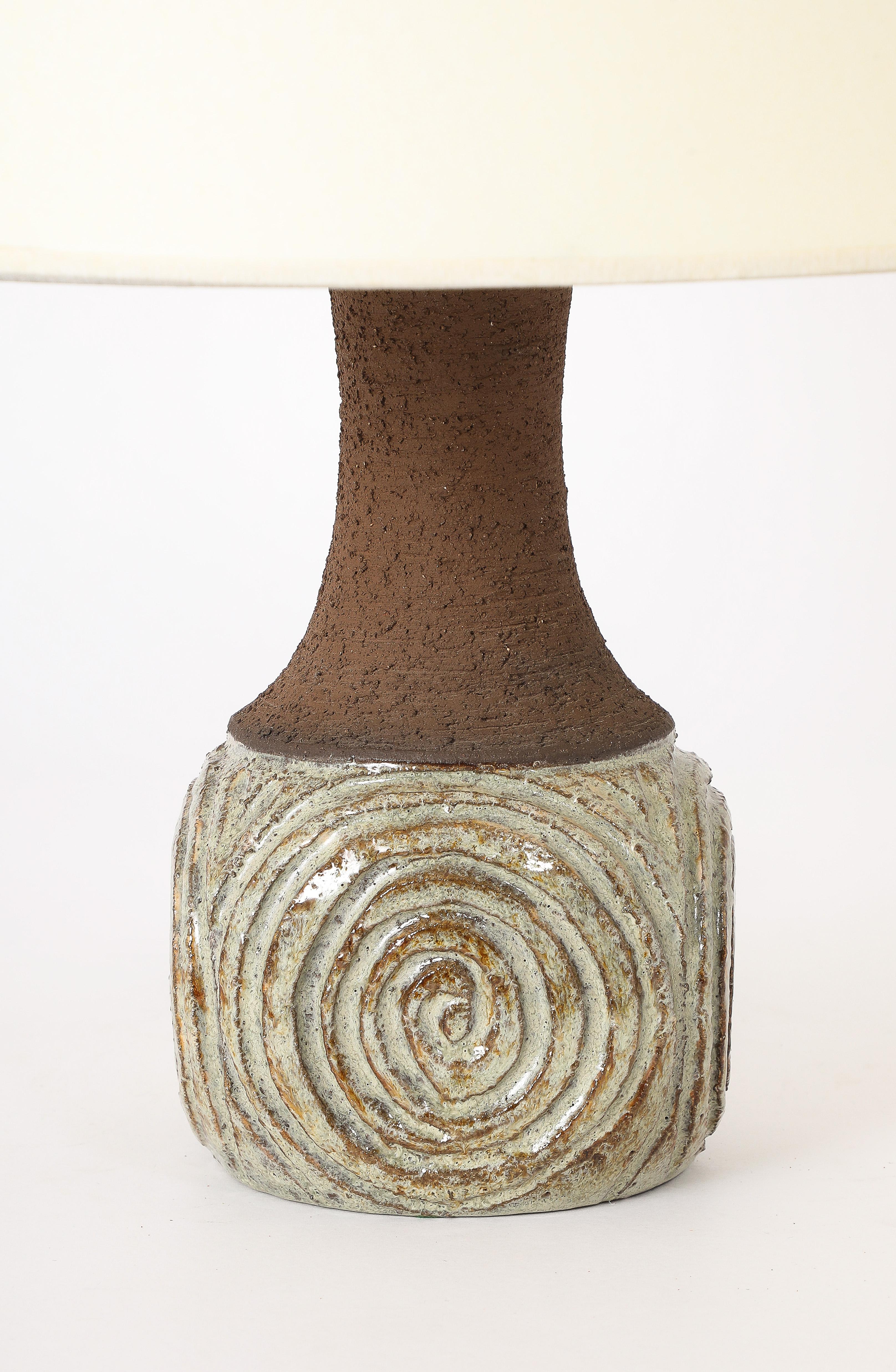 Lampe danoise en céramique, Danemark, années 1960 Bon état - En vente à New York, NY