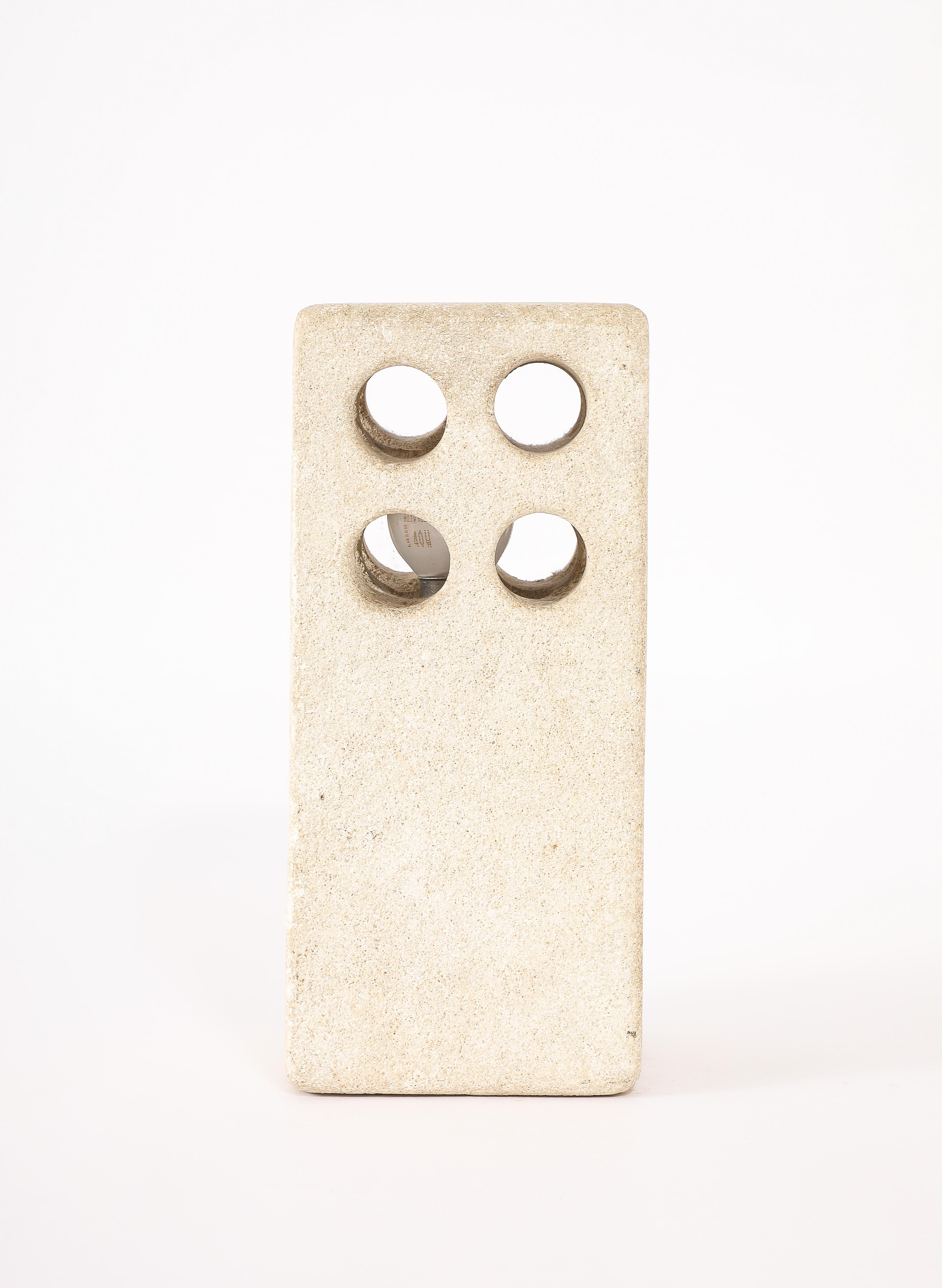 Tormos Pierced Block Lamp, France 1960's For Sale 6
