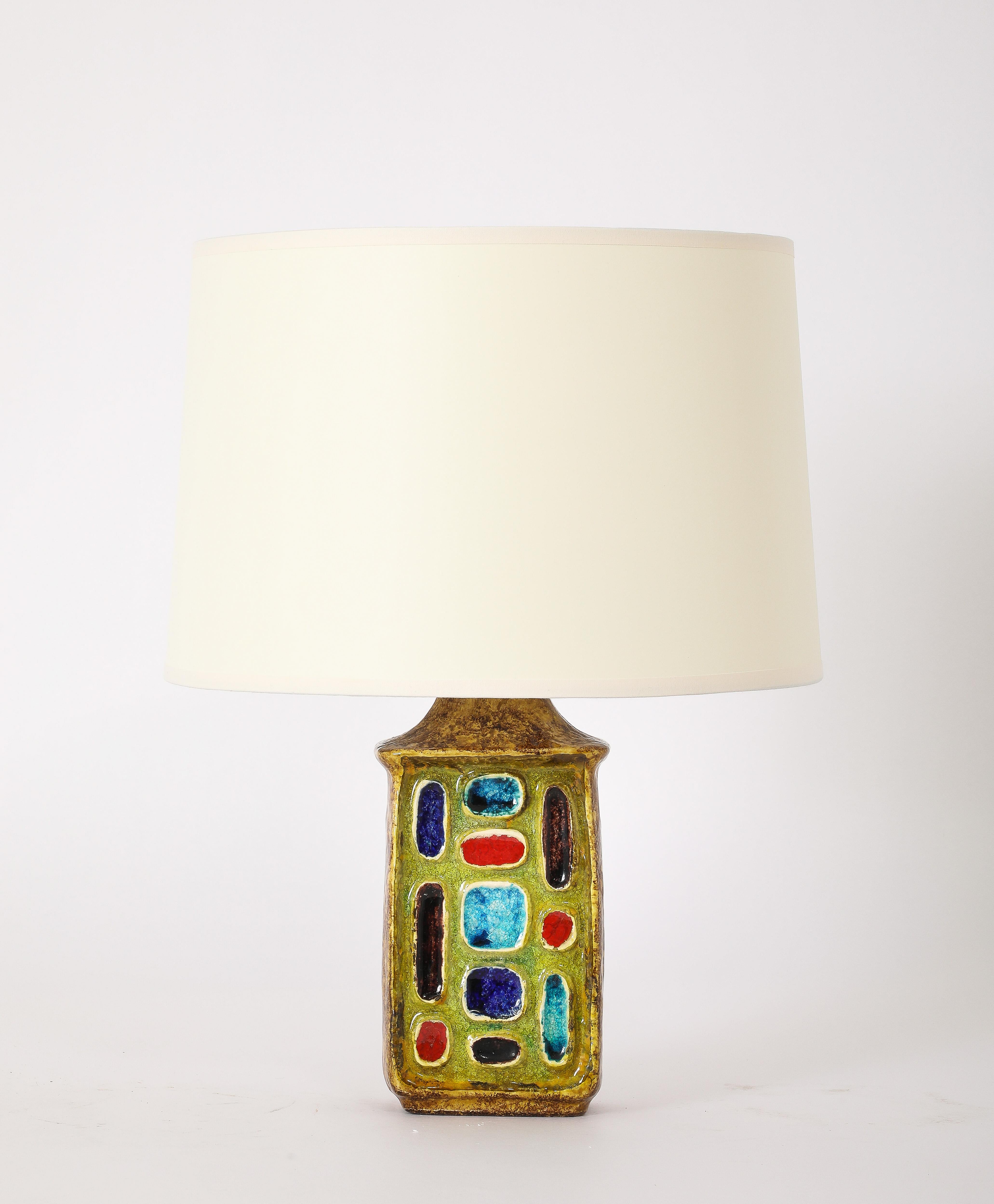 Tormos Pierced Block Lamp, France 1960's For Sale 8