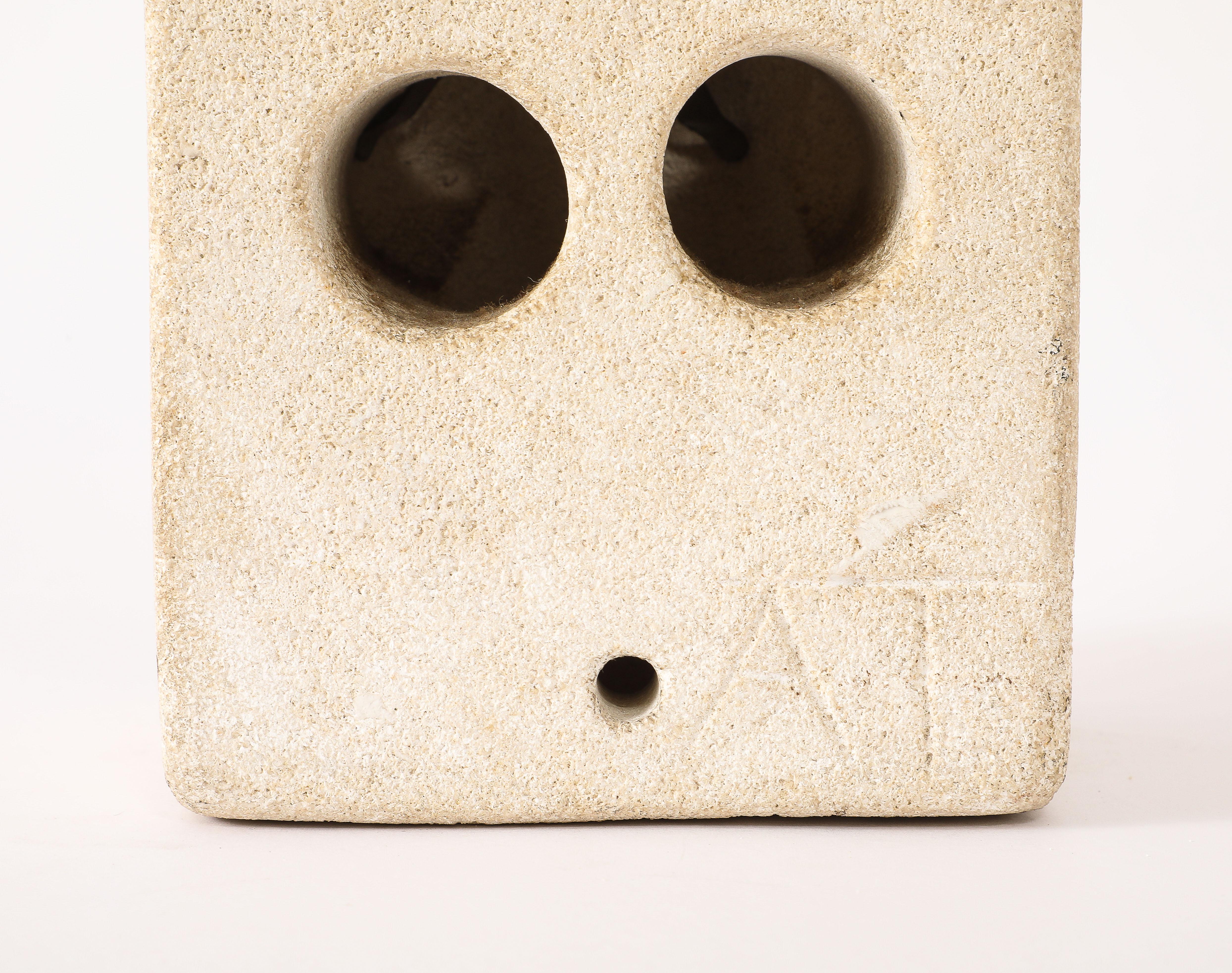 Tormos Pierced Block Lamp, France 1960's For Sale 7