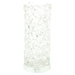 Large Molded Glass Lamp, Italy 1960's