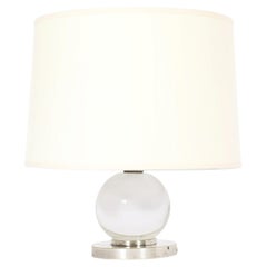 Jacques Adnet Baccarat Cristal Lamp, France 1960's