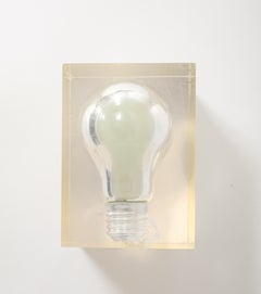 Luminiscent Lucite Bulb, France 1960's