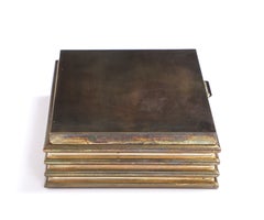 Patinated Brass Box, France 1960's