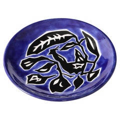 Blue Jean Lurçat Plate, France 1960's