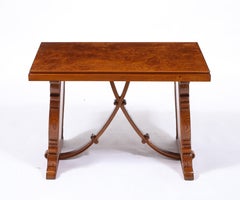 Burlwood Coffee Table, France 1940's