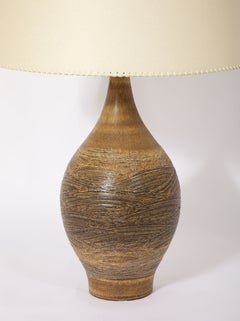 Large Earthenware Lamp, USA 1960's