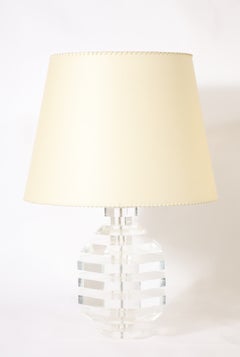 Pair of Lucite Lamps, USA 1970's