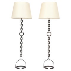 Jean-Pierre Ryckaert Floor Lamps, France 1950's