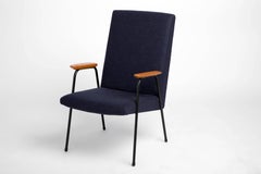 Vintage Pierre Guariche "Robert" Armchair and Ottoman, edited by Meurop