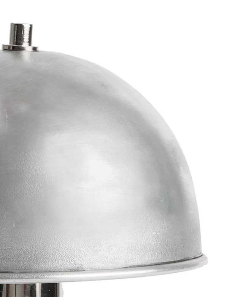 Small Bauhaus Inspired Aluminium Table Lamp For At 1stdibs Small Aluminium Table Lamp With Metal Mushroom Shaped Shade A Mix Of Textures And