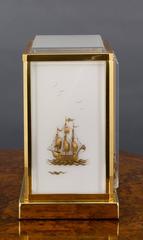 Gold-Plated Marina Atmos Clock by Jaeger Le Coultre