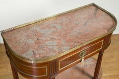 Antique French Marble-Top Table in the Manner of Gabriel Viadot