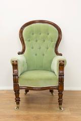 Early Victorian Mahogany Armchair
