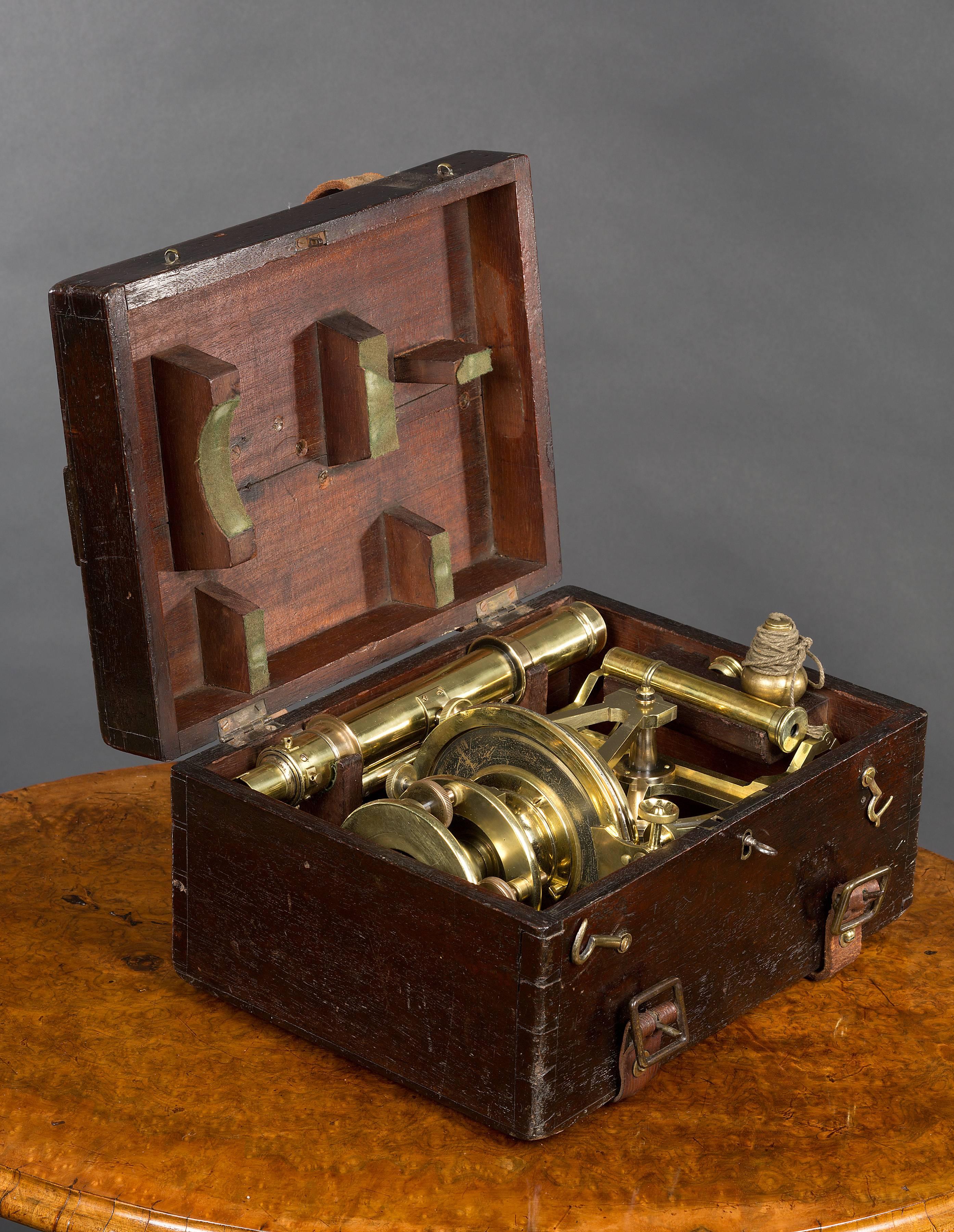 Other 19th Century Brass Theodolite by S.P.Cohen, Glasgow For Sale