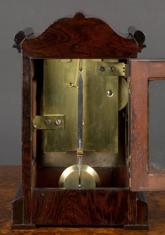 Victorian Miniature Rosewood Bracket Clock For Sale at 1stDibs