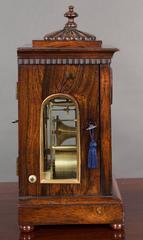 Rosewood Miniature Bracket Clock by King, Lynn