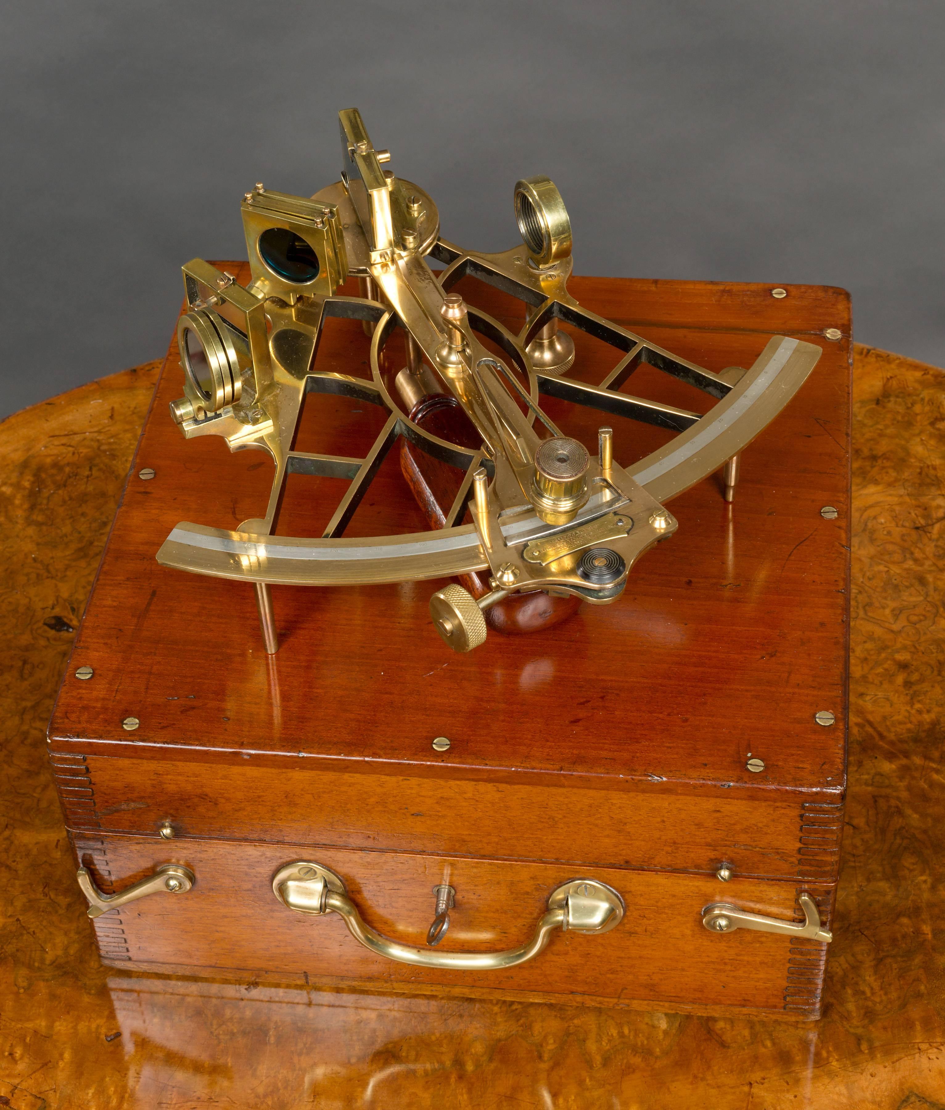 Great Britain (UK) Vernier Sextant by Heath and Company, London For Sale
