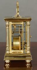 Brass Cased Carriage Clock in the Art Nouveau Style