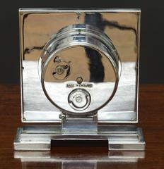 Art Deco Chrome Mantel Clock