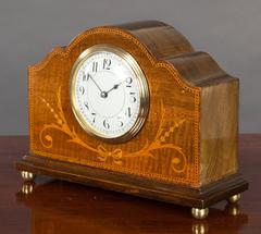 Edwardian Mahogany Mantel Clock