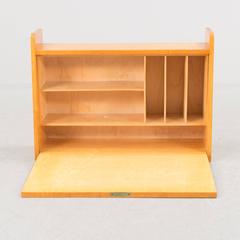 Swedish Birch Wall Desk, Svenska Mobelfrabriken, Style of Marcel Gascoin, 1940s