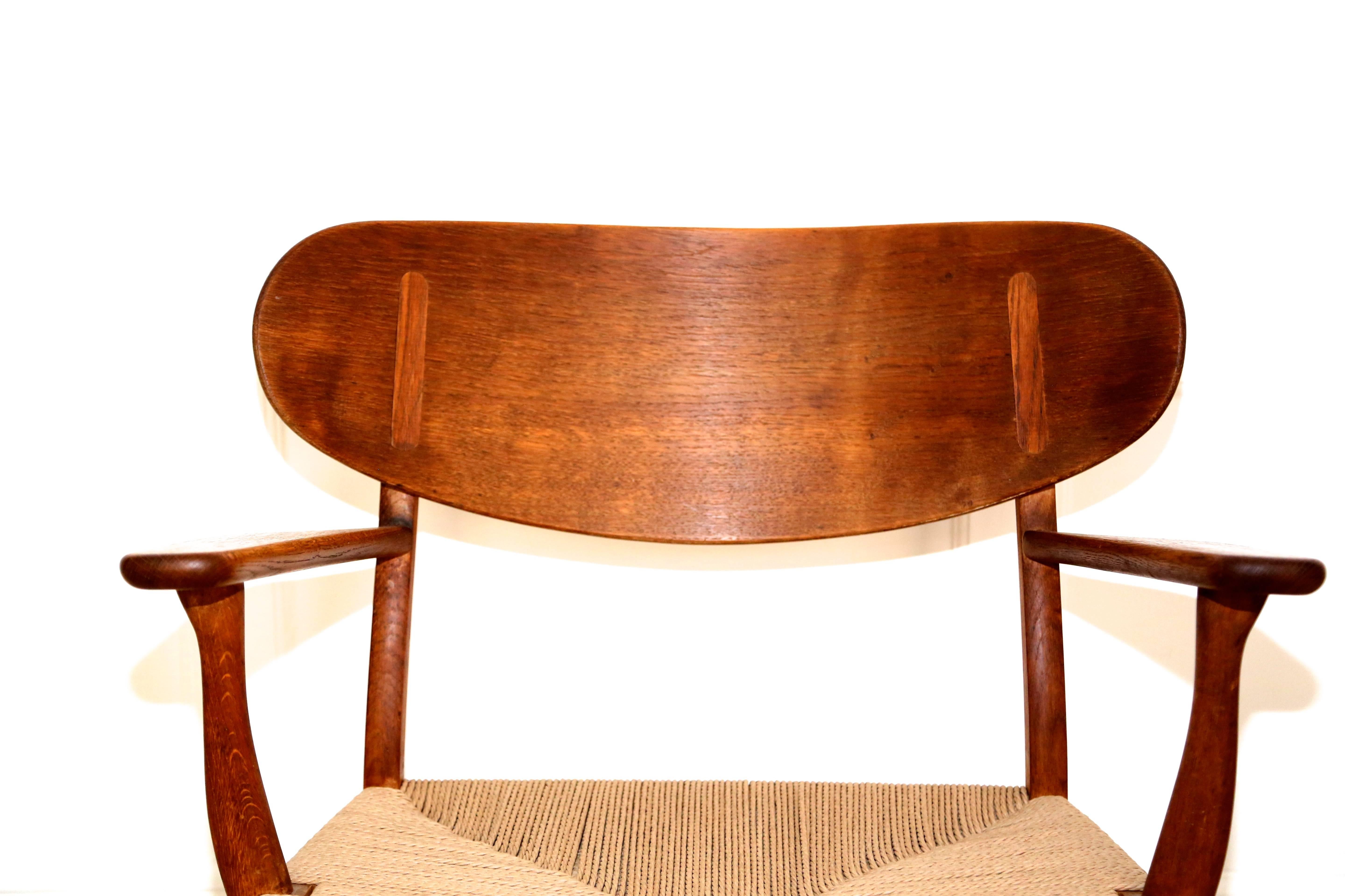 Hans Wegner CH22 Shell Chair In Good Condition For Sale In Los Gatos, CA