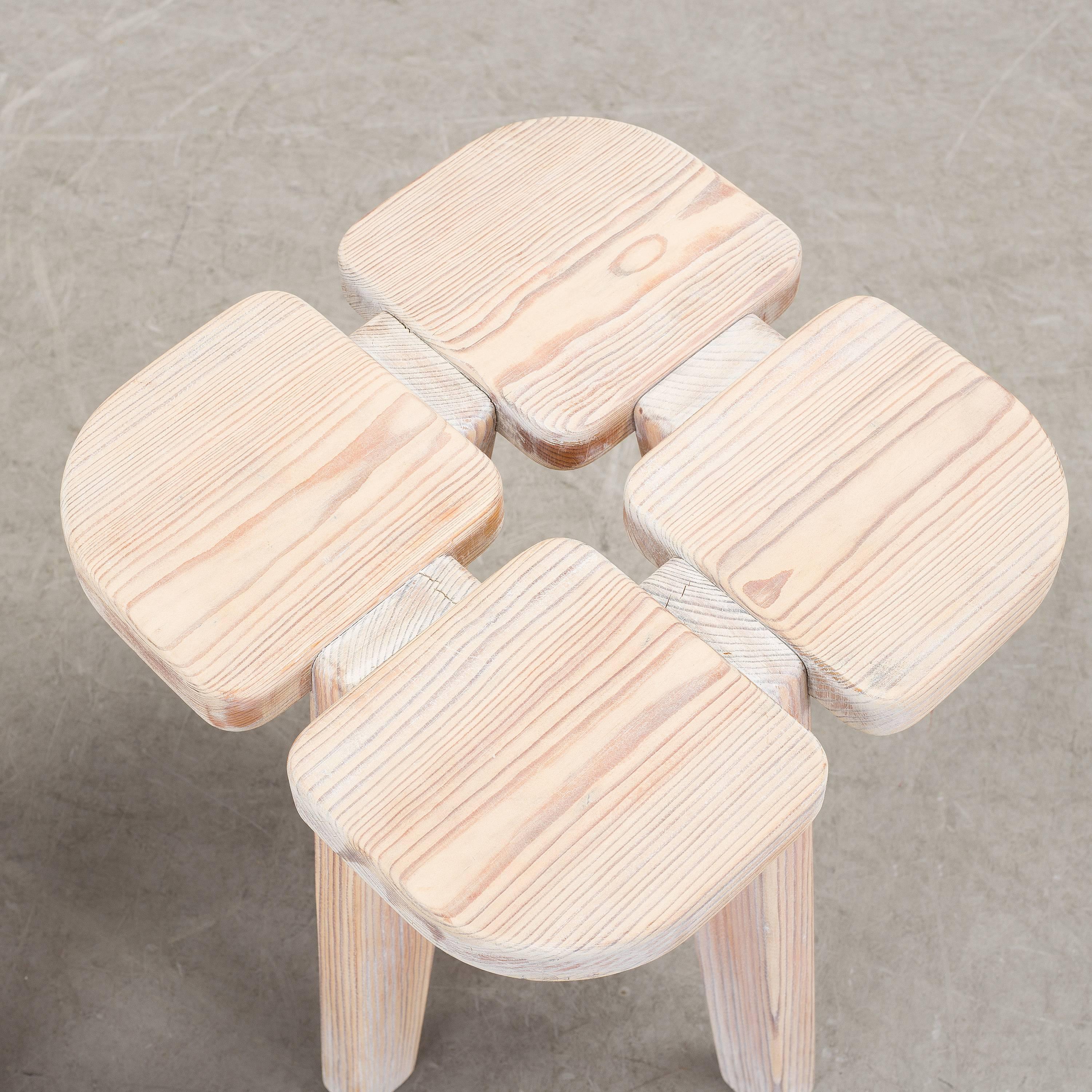 A pair of stools by Lisa Johansson-Pape, Stockman Orno, Finland, 1950s.
Measures: Height ca 40 cm.