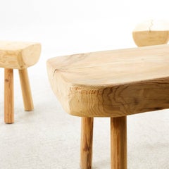 Swedish, Rustic Solid Wood Benches