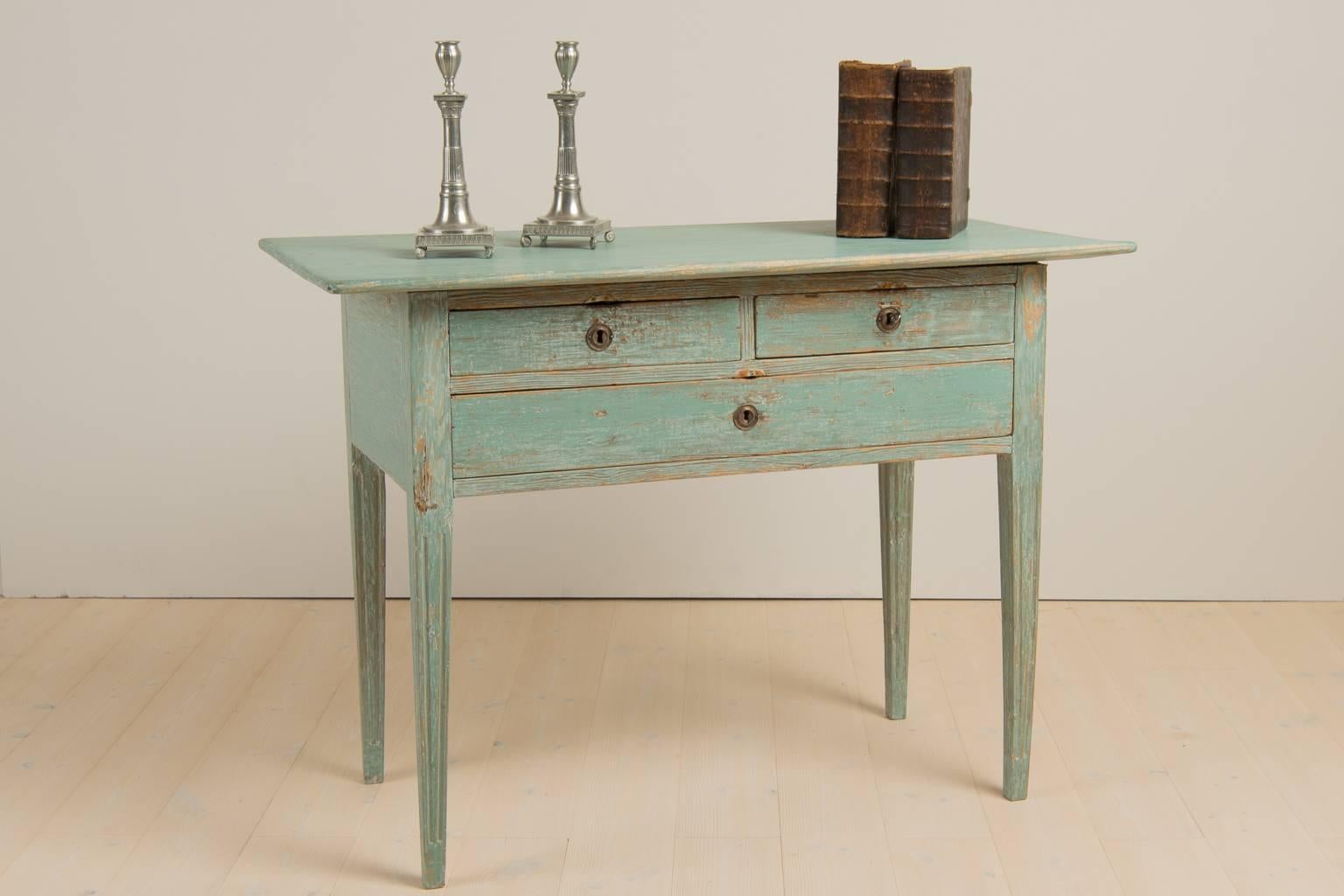 Painted 18th Century Swedish Gustavian Side Table
