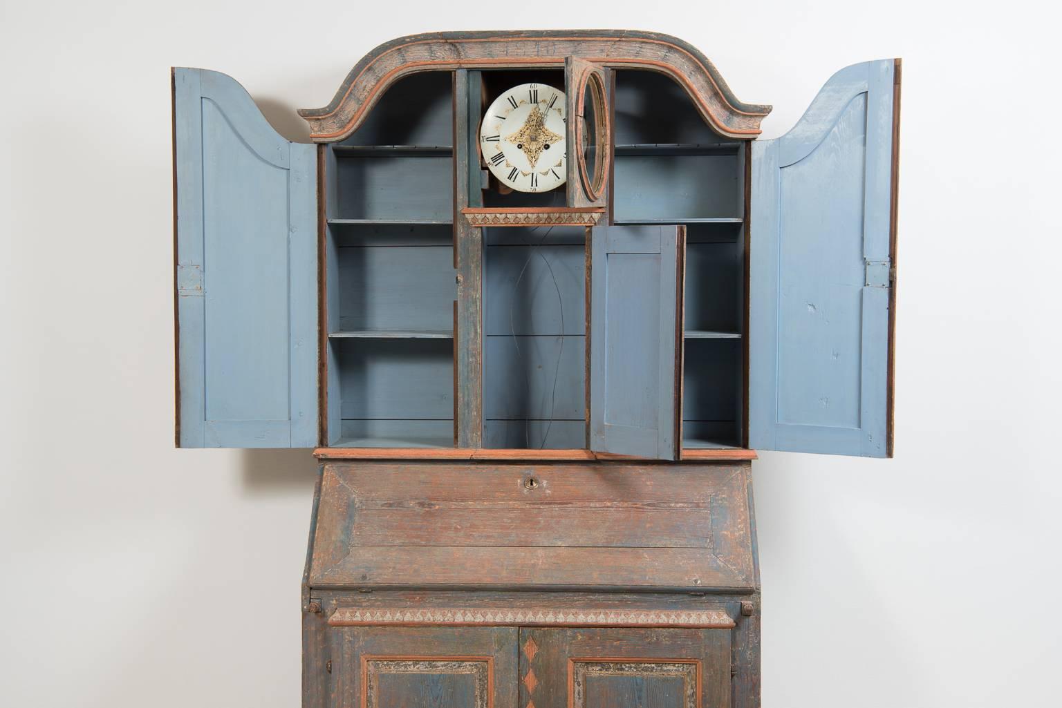 Swedish Early 19th Century Clock Cabinet