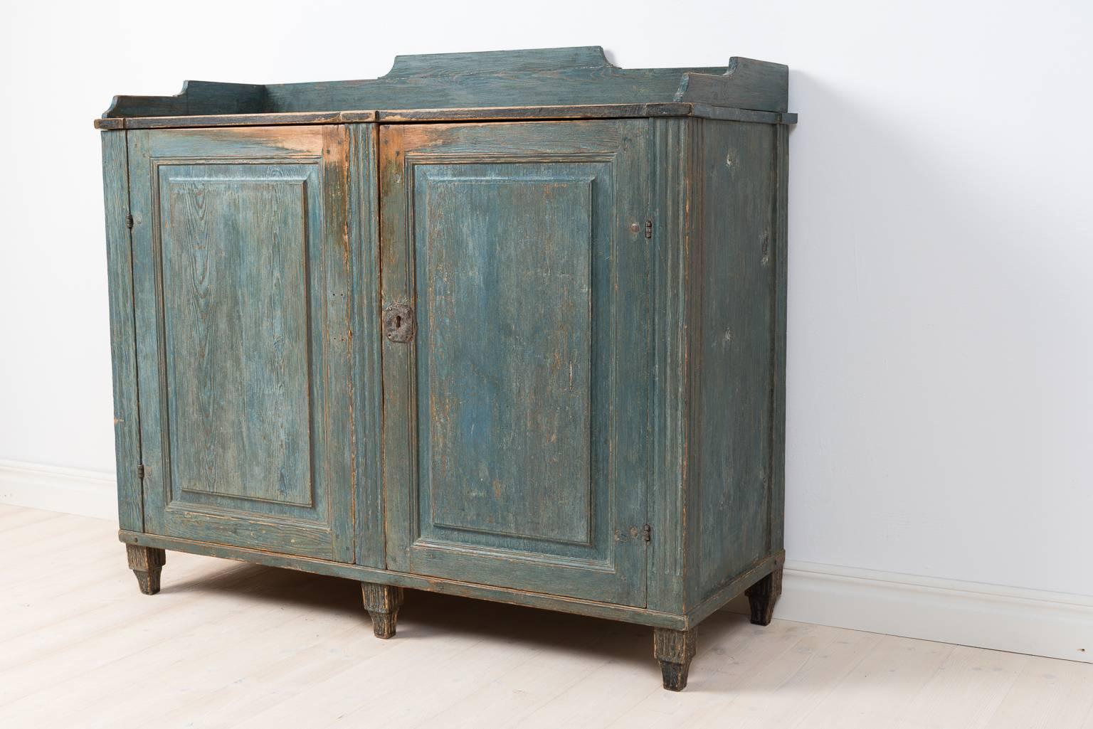 18th Century Gustavian Sideboard Dry Scraped to Original Paint 3