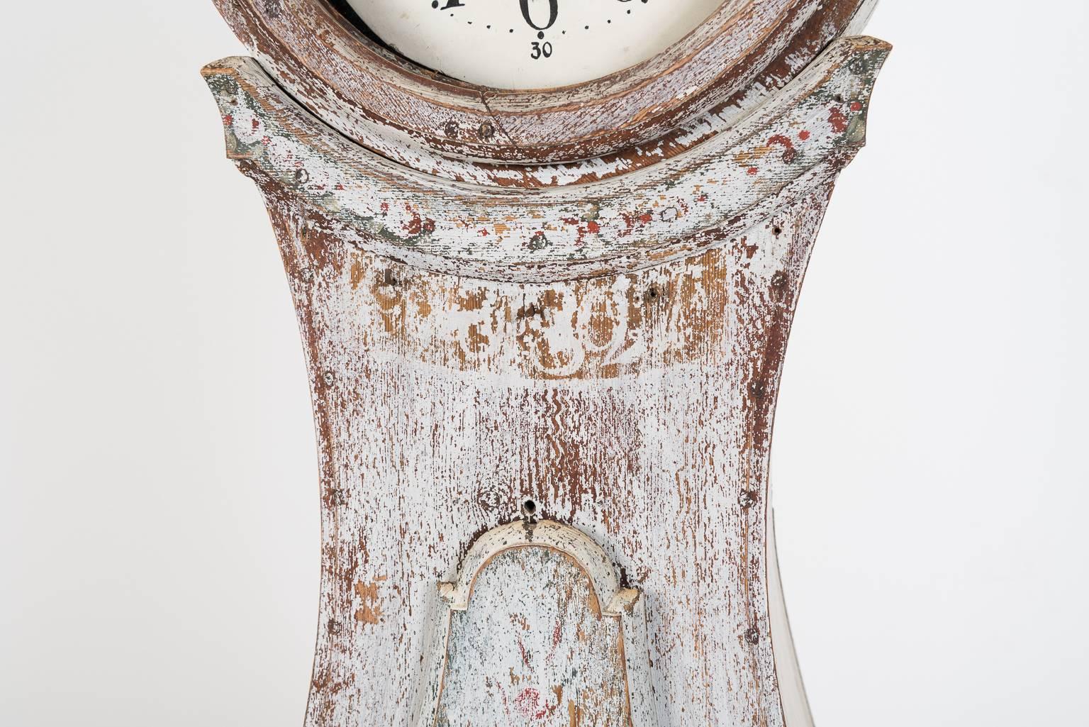 19th Century Swedish Mora Clock in Pristine Condition In Good Condition In Kramfors, SE