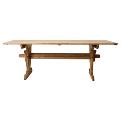 Early 19th Century Country House Dining Table, Genuine Made in Northern Sweden