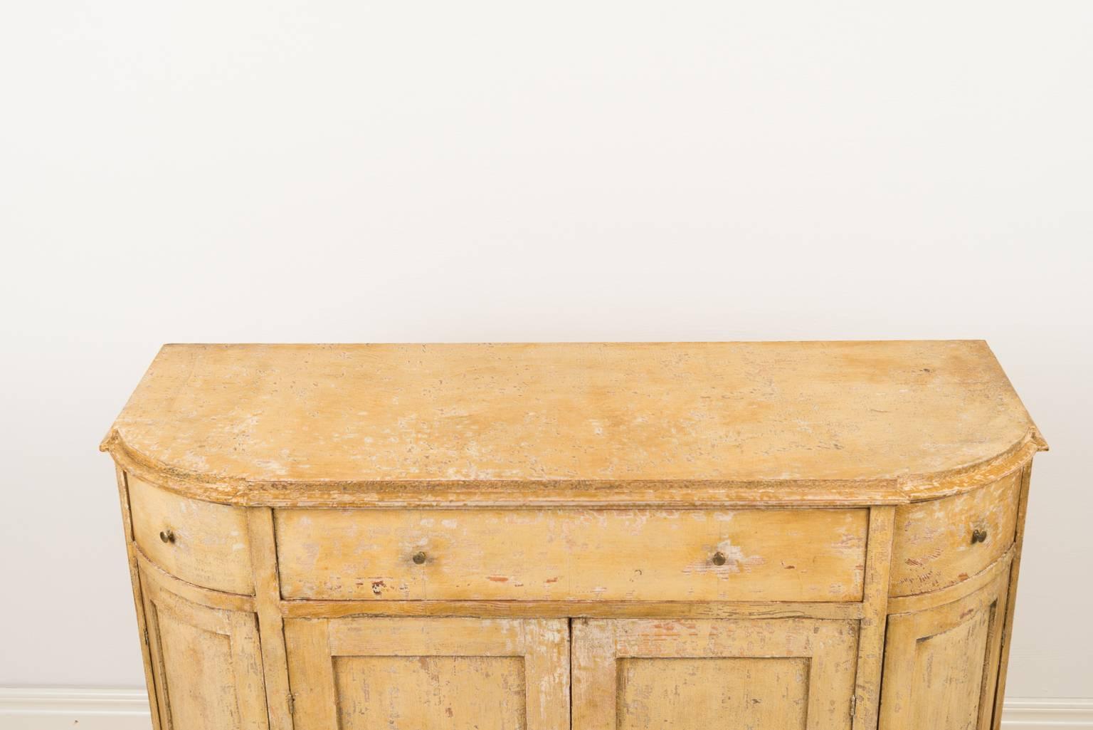 Painted 19th Century Swedish Four-Door Sideboard